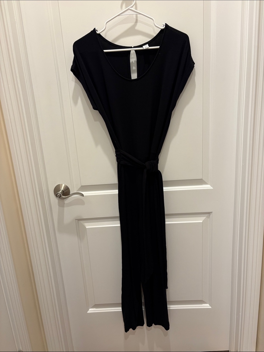 Old Navy Black Jumpsuit with Tie Waist